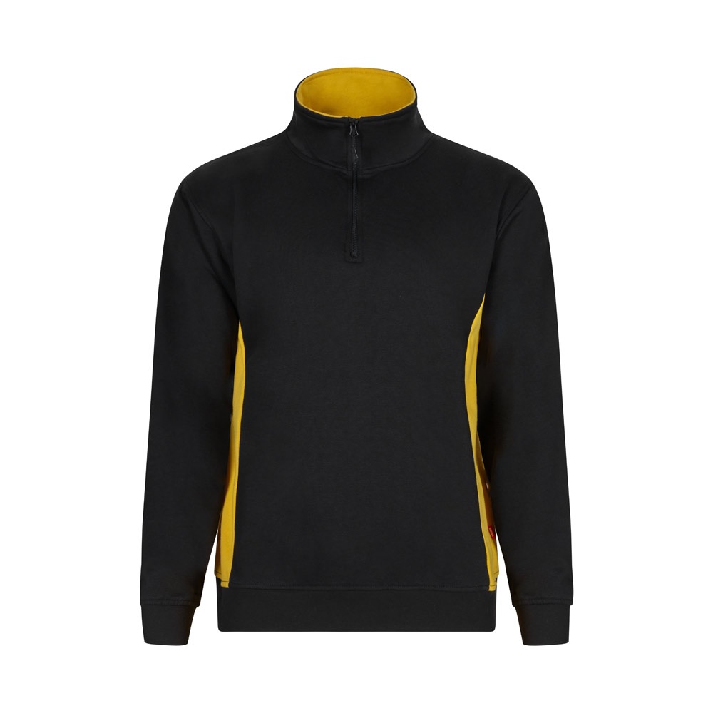 VL SVAROG. Zweifarbiges Frottee-Sweatshirt (260 g/m²), aus Polyester (65 %) und Baumwolle (35 %)
