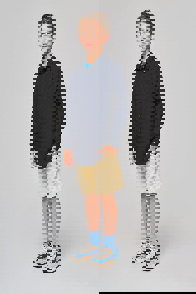 K521 - Kinder Popelin-Hemd Langarm