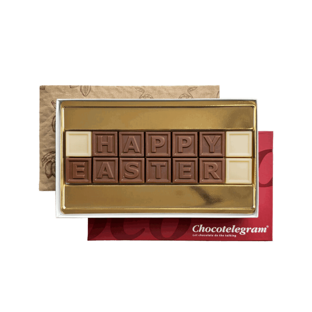 ChocoTelegram 14 | Happy Easter | Milch/Weiß | 133 g