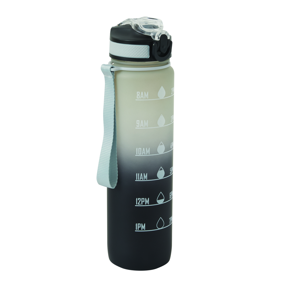 HYDRO LEVEL - Sport-Trinkflasche - grau, schwarz