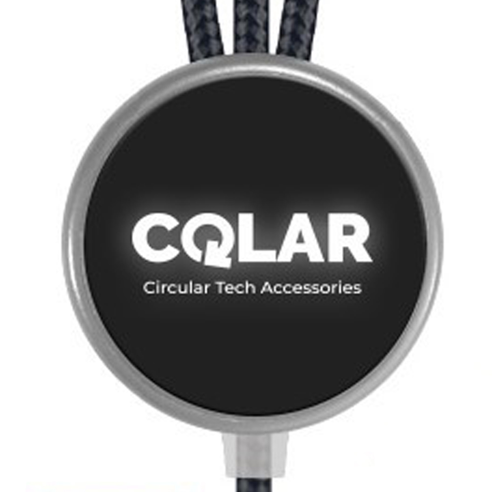 RPET LOGO-light Ladekabel USB C 100 Watt 1,2 m