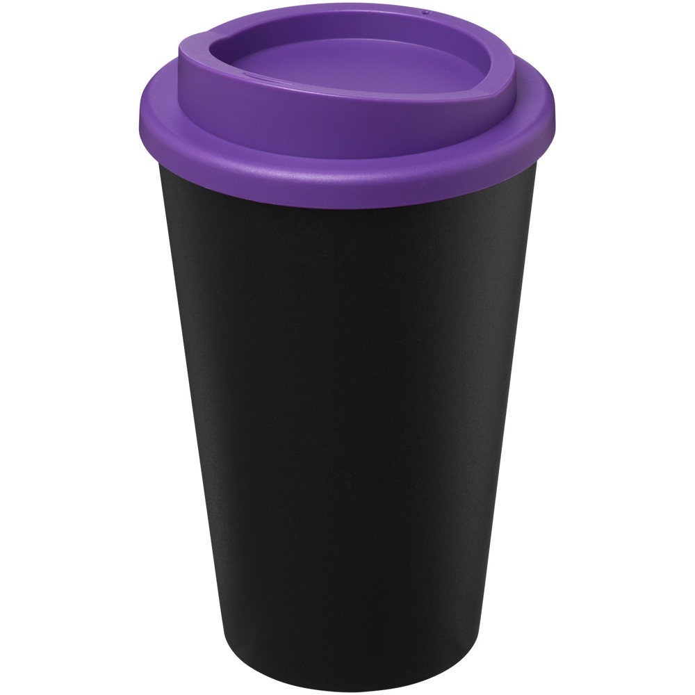 Americano® Eco 350 ml recycelter Becher - schwarz, lila