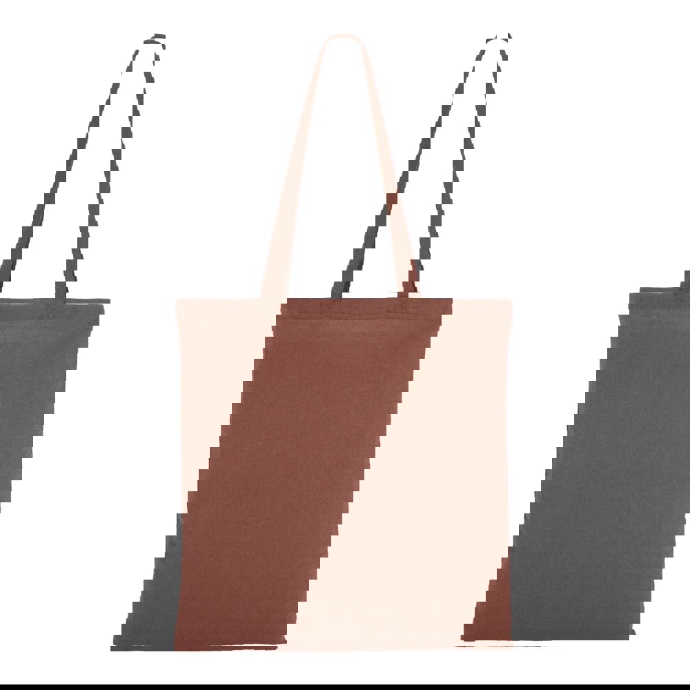 Umhängetasche Baumwolle OEKO-TEX® 140g/m² 38x42cm - Dunkelbraun