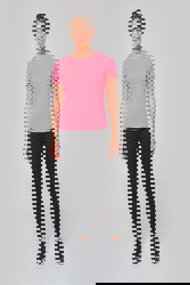 PA439C - Damen Basic Sport Funktionsshirt Kurzarm