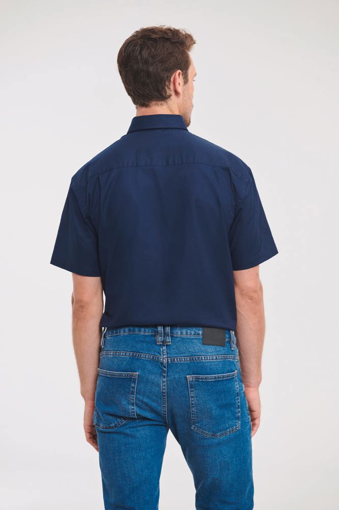 RU933M - Men's Short Sleeve Easy Care Oxford Shirt