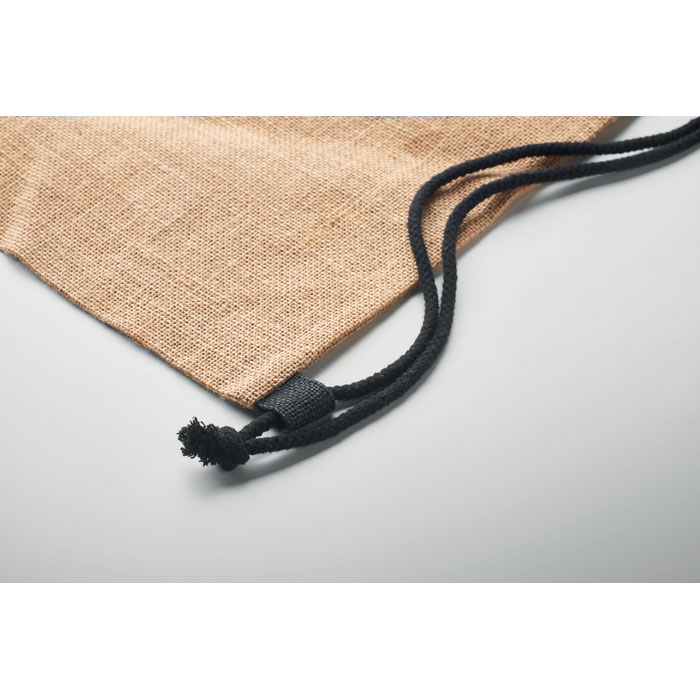 FUKURO - Jute Beutel mit Kordelzug