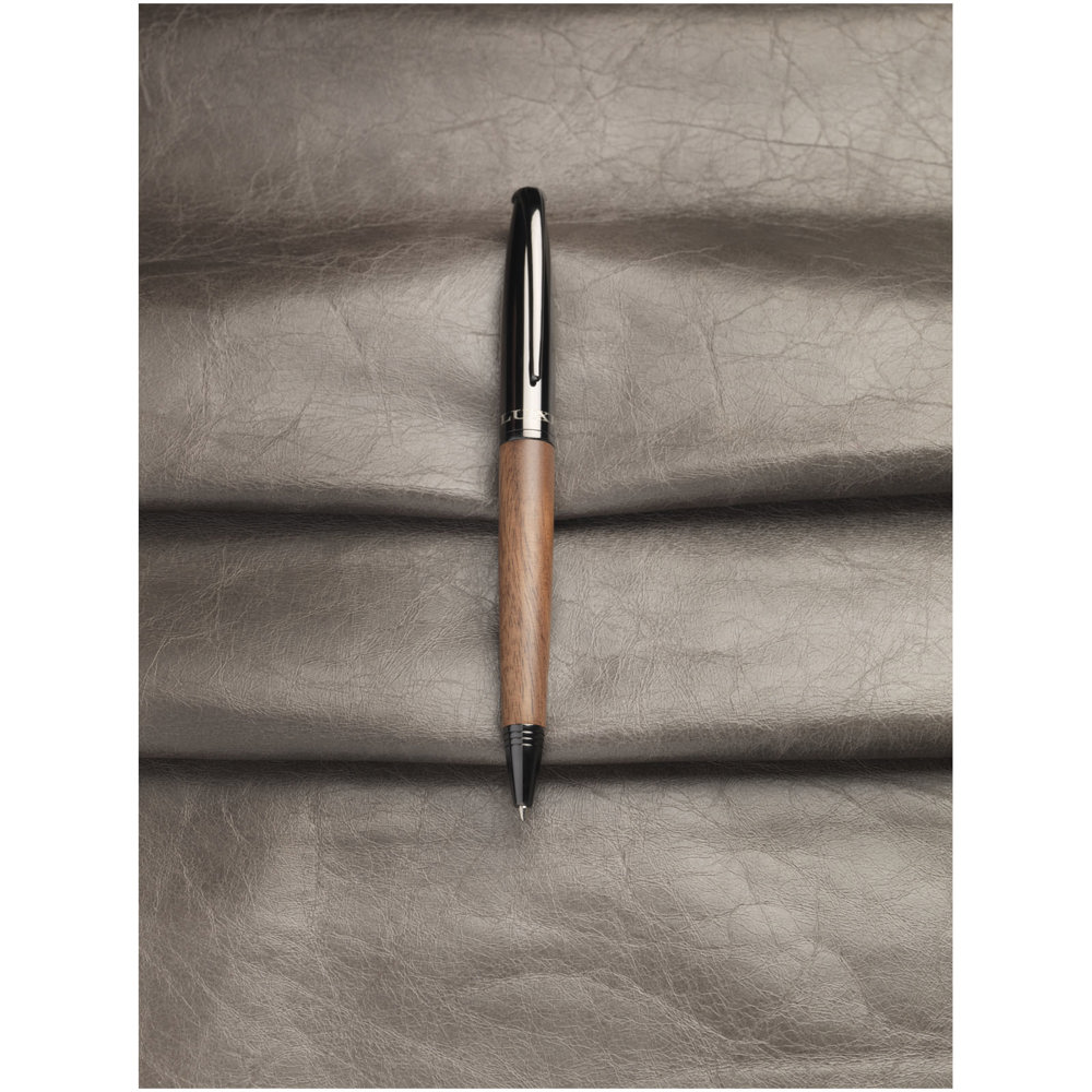 Loure Kugelschreiber mit Holzschaft (schwarze Mine)