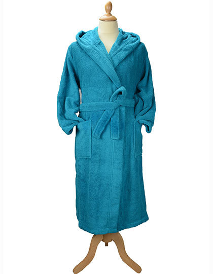 ARTG - Bathrobe With Hood - Deep Blue