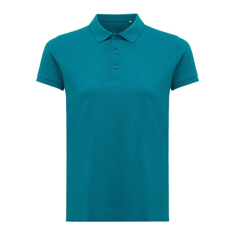 IQONIQ Yosemite Damen Piqué-Poloshirt aus rec. Baumwolle - verdigris (± PMS 18-4834TCX)