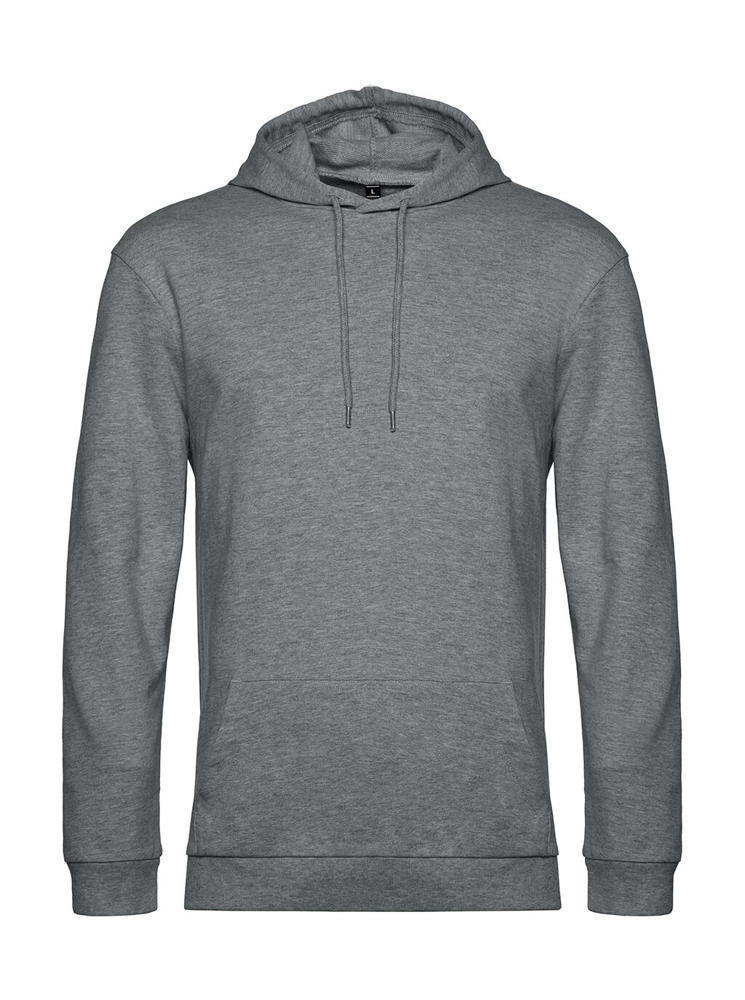 #Hoodie French Terry - Heather Mid Grey