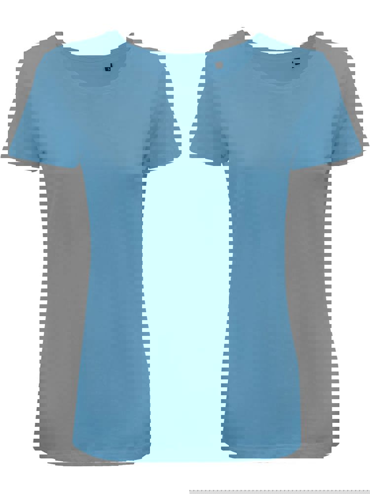 BS Moon Damen T-Shirt, 150 gr/m² - Mittelblau