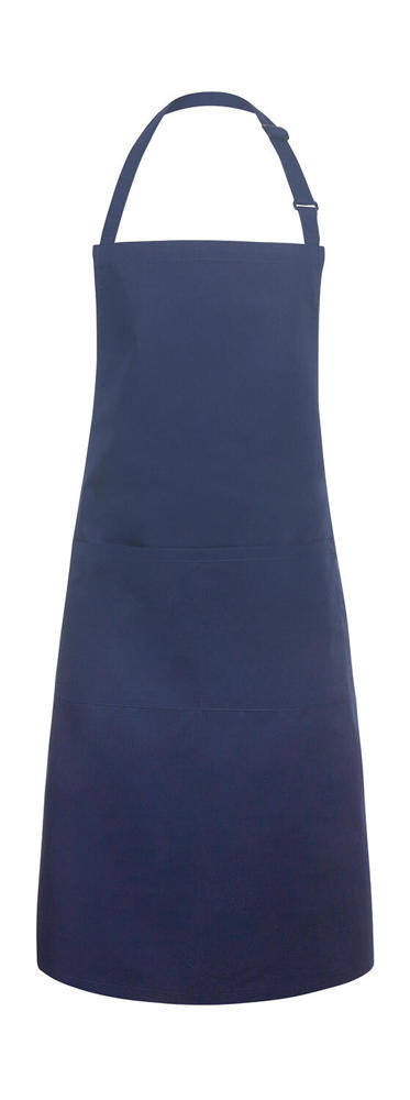 Bib Apron Basic with Pocket - navy