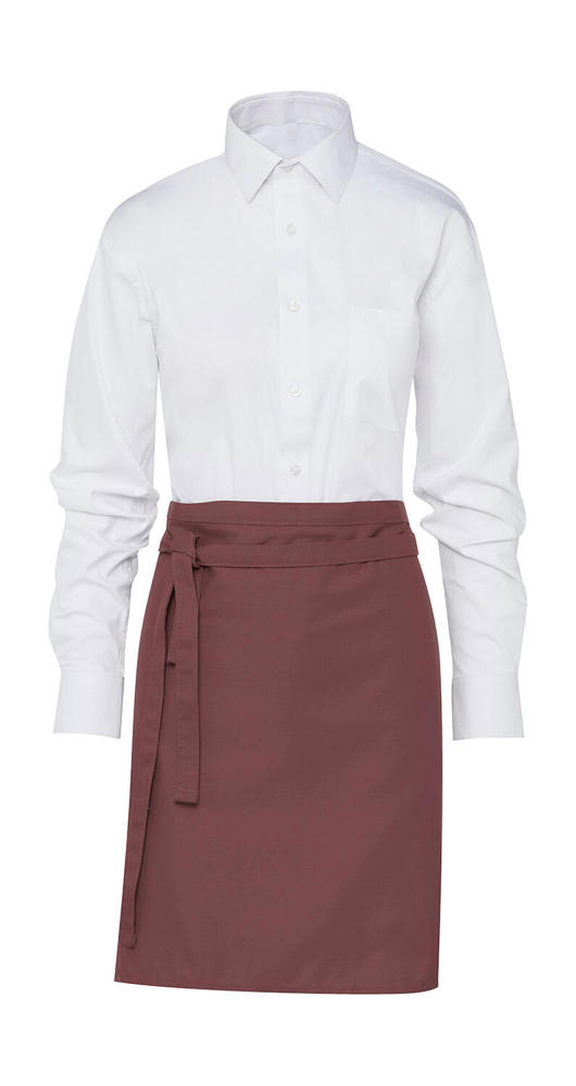BRUSSELS Short Bistro Apron - Terracotta