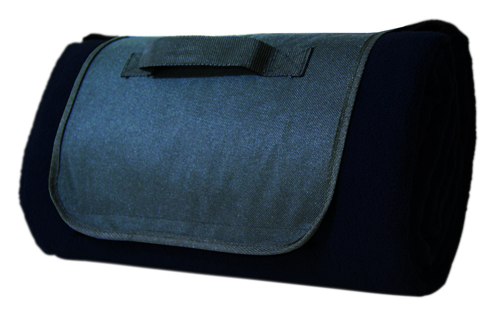 Picknickdecke "Fleece" - schwarz