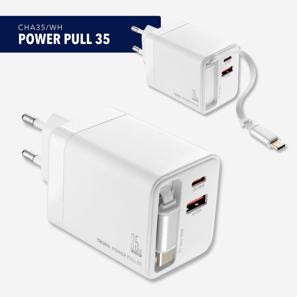 TROIKA Ladestecker POWER PULL 35