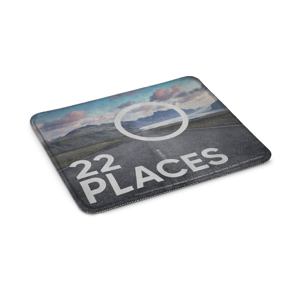 Mousepad Premium aus Mikrofaser und Naturkautschuk 24 x 20 cm, inkl. Polybeutel