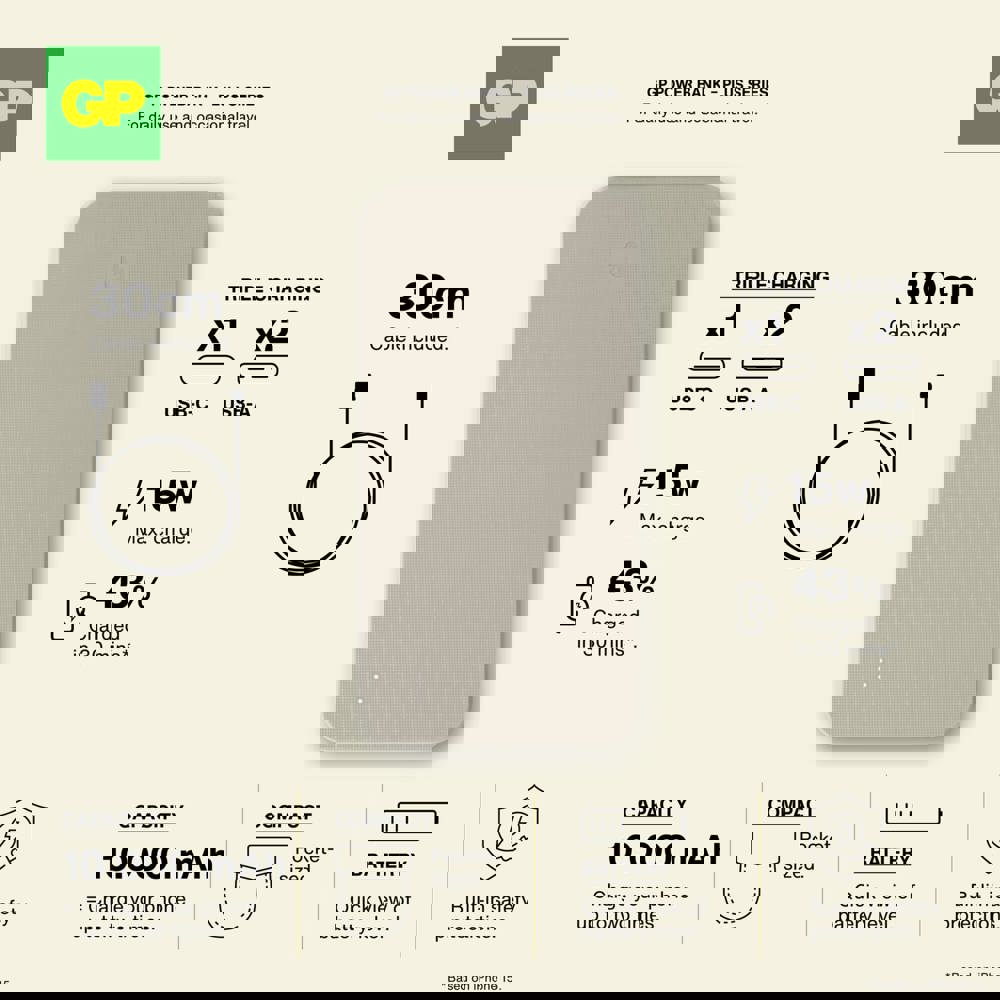 GP B+ Serie Powerbank 10000 mAh