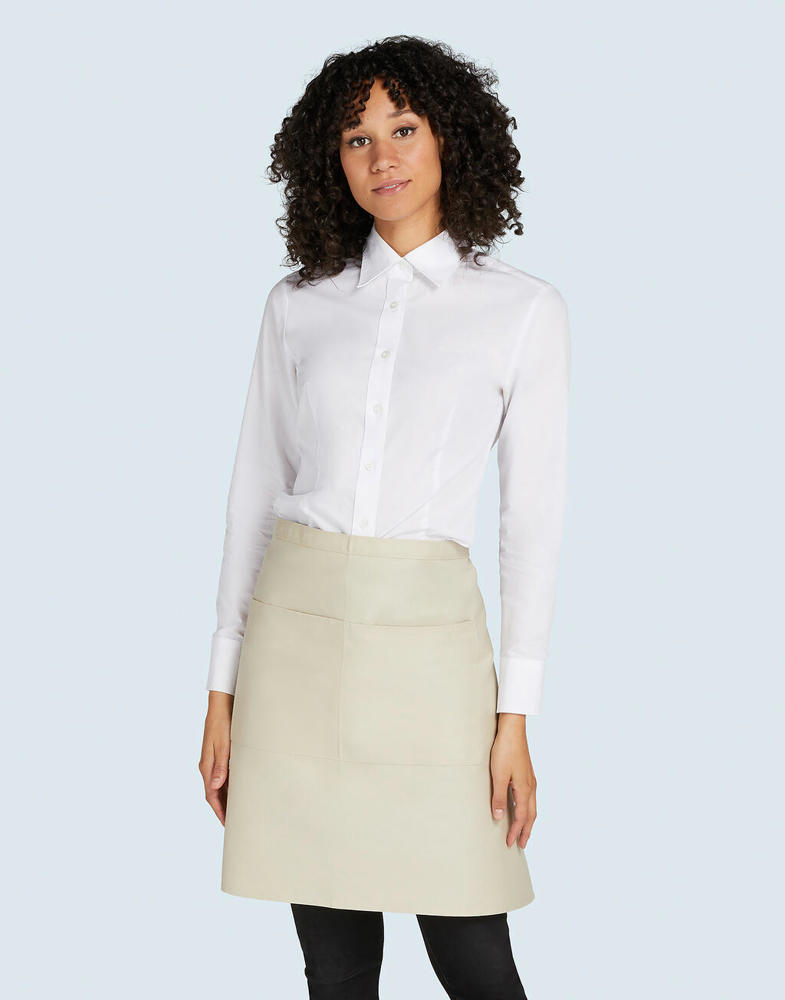 BRUSSELS - Short Recycled Bistro Apron with Pocket