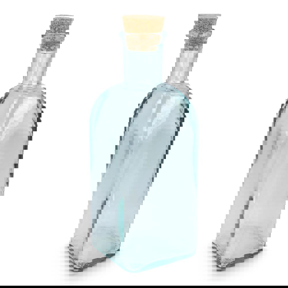 InSideOut Square Recycelte Glaswasserflasche ReuuZ mit Korkverschluss 500ml