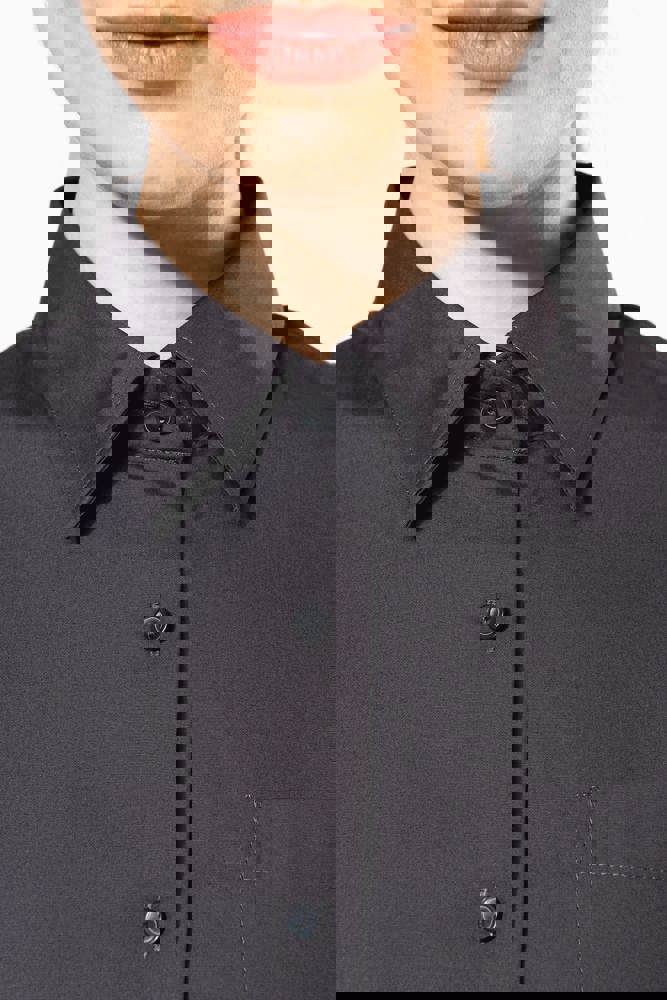 K544C - Damen Popelinebluse Kurzarm