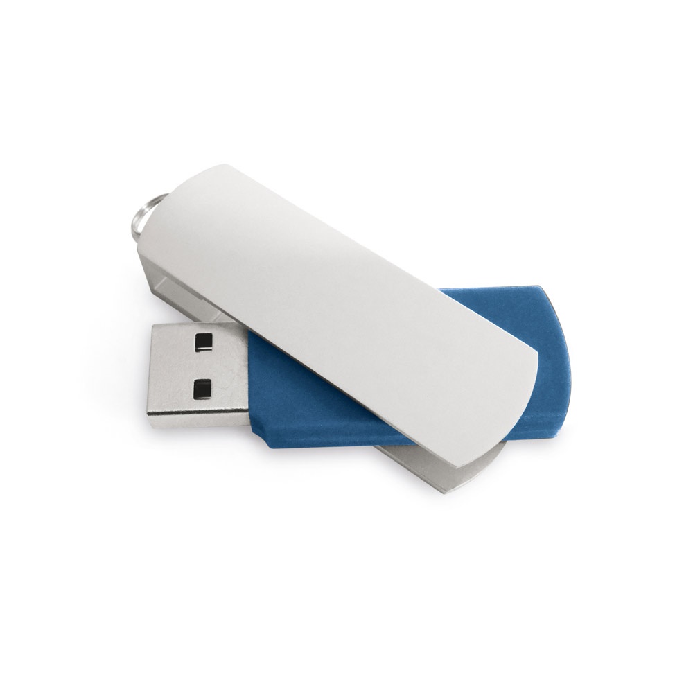 BOYLE 8GB. USB-Stick mit Metallclip 8 GB - blau