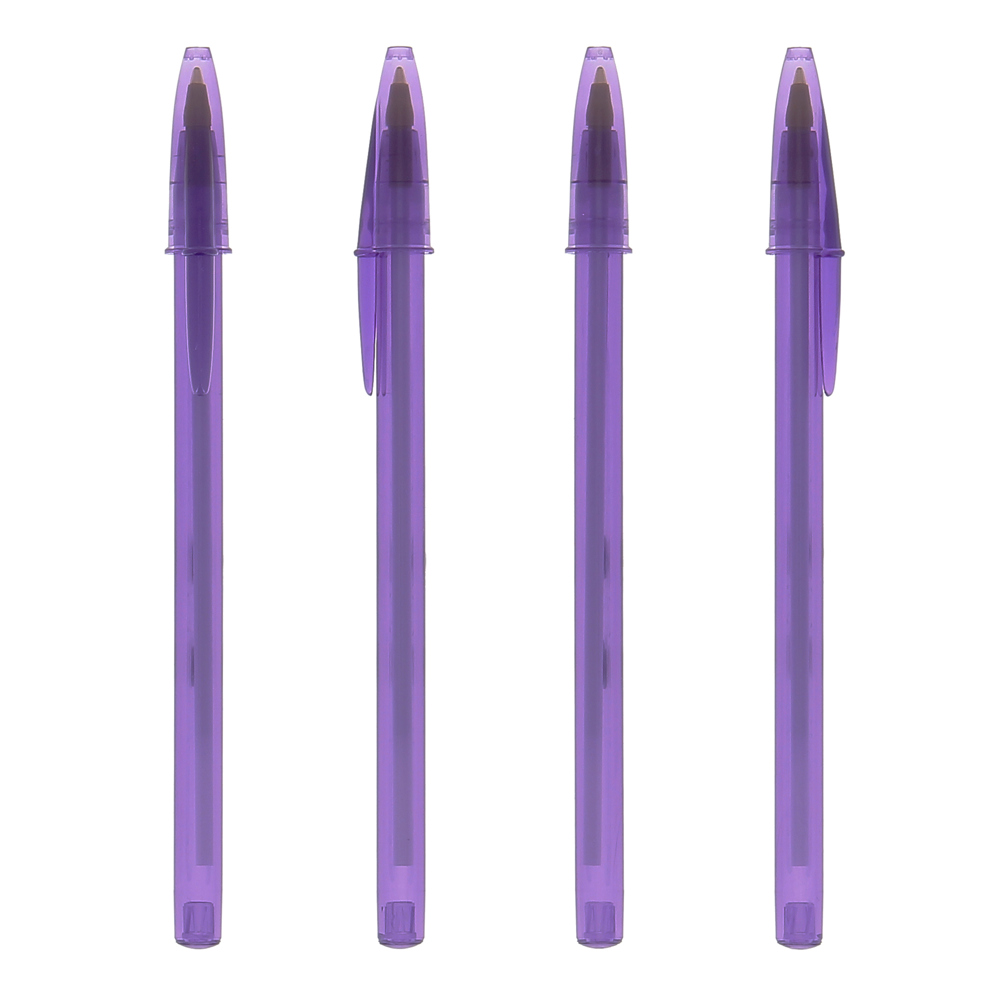 BIC® Style Kugelschreiber - Transparent Lila/ Transparent Lila/ Schwarze Tinte