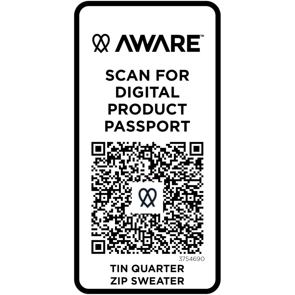 Tin Aware™ Pullover mit Half-Zip Reißverschluss aus recyceltem Material Unisex 