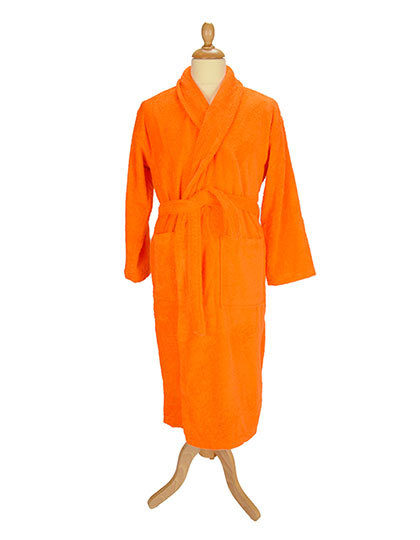 ARTG - Bathrobe Shawl Collar - bright orange