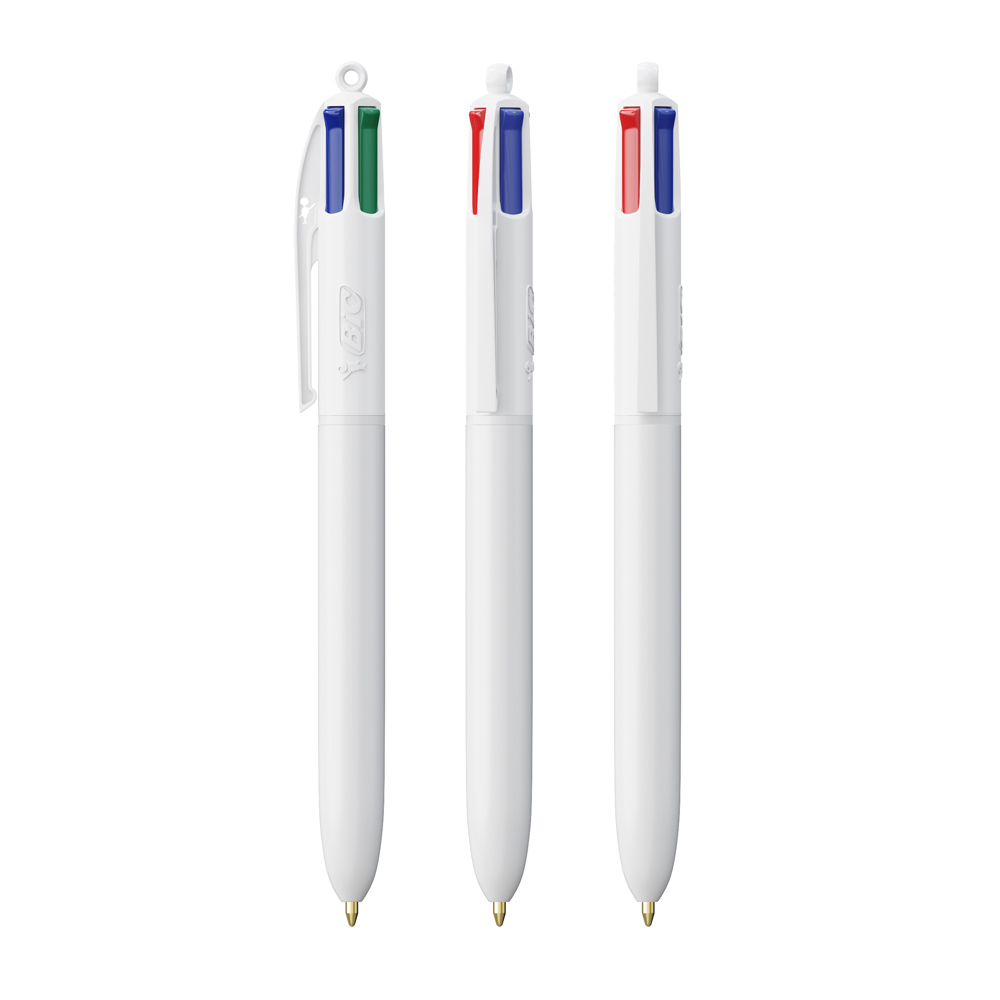 BIC® 4 Colours® Kugelschreiber - weiß