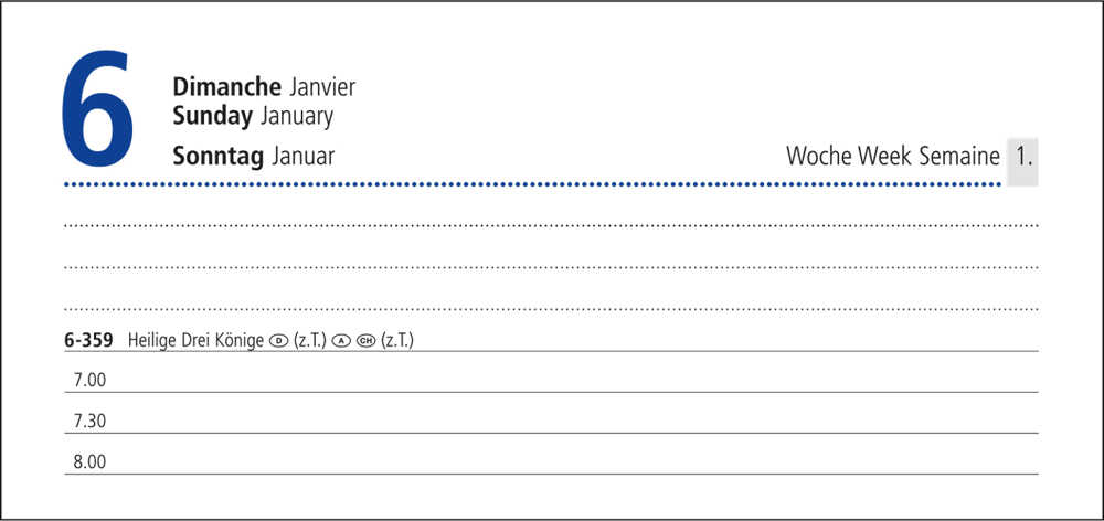 Tageskalender Manager Monatsregister EXPRESS