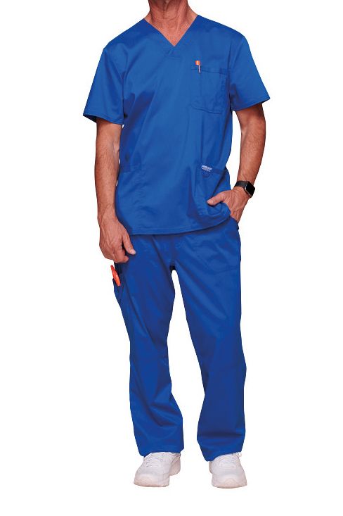 - Herren Top mit V-Ausschnitt - royal