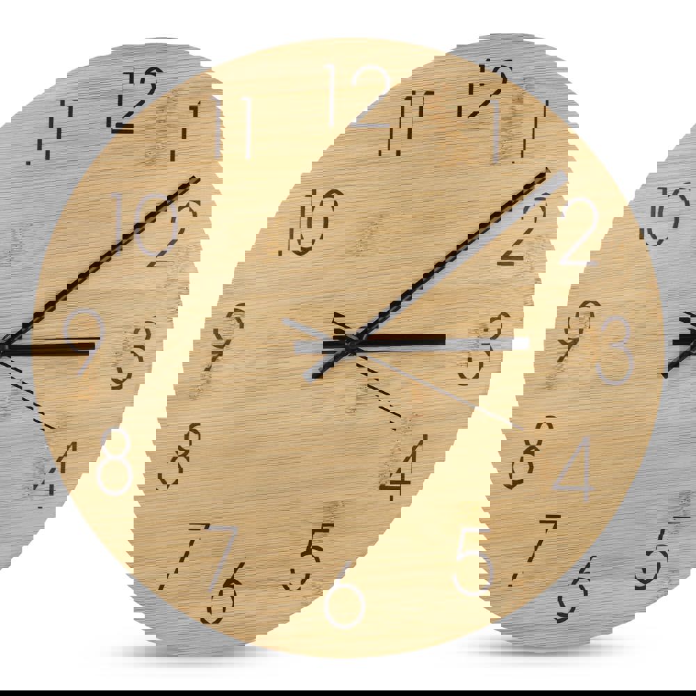 Wanduhr Bambus