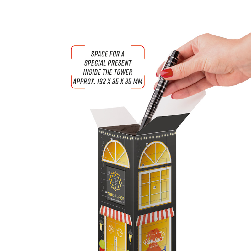 Minikugel Tower Adventskalender, LINDOR Lindt Mini Kugeln