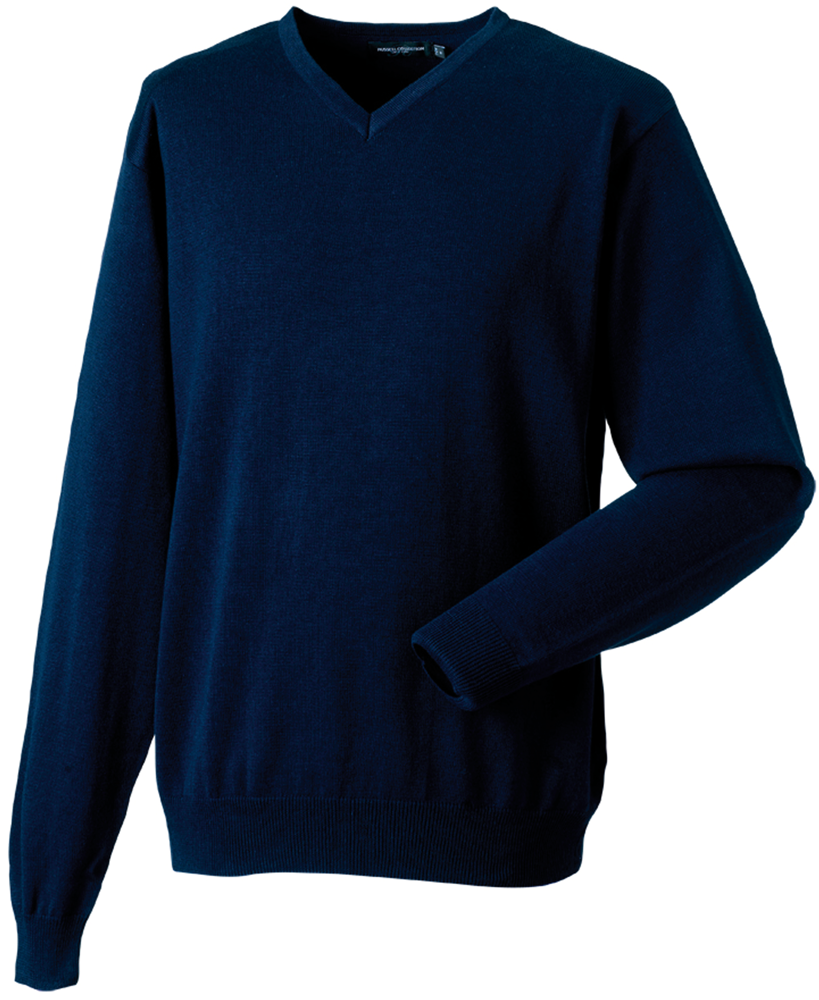 RU710M - V-neck Knitted Pullover