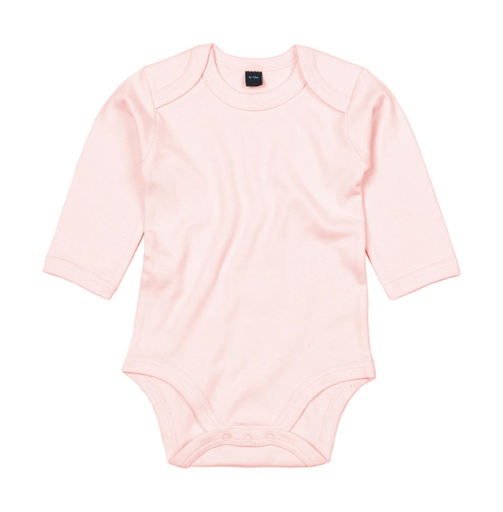 Baby long Sleeve Bodysuit - Powder Pink