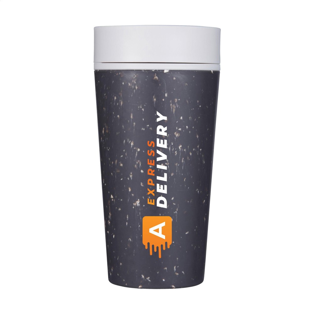 Circular&Co Recycled Coffee Cup 340 ml Kaffeebecher - grau/weiß