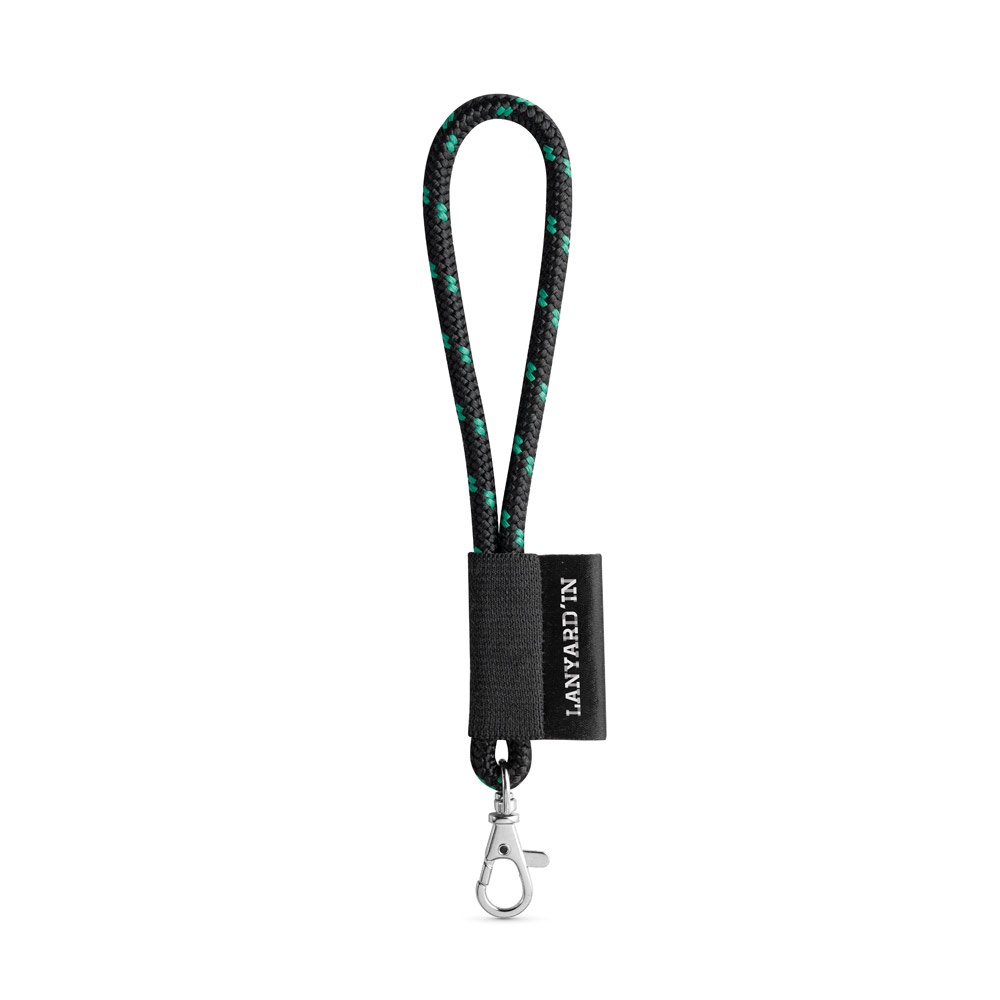 75092. Lanyard Nautic Short Set. Standardmodelle - Schwarz, Grün