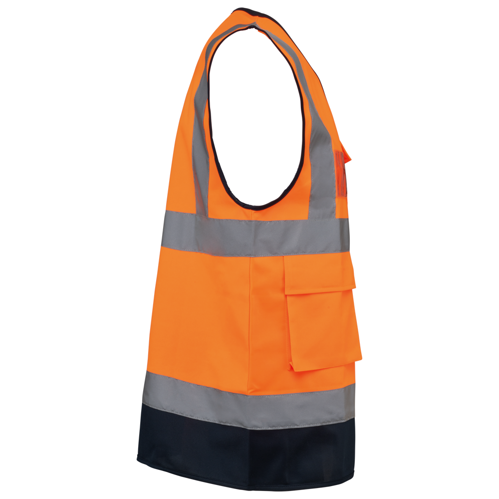 WK618 - Recycelte HI-VIS SICHERHEITSWESTE mit Reißverschluss