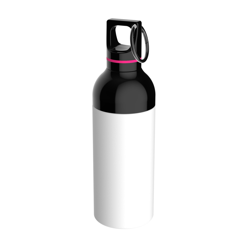 Trinkflasche RETUMBLER-DUIX STEEL - magenta, weiß